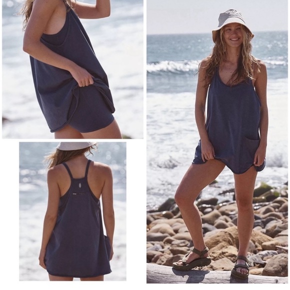 FP Movement by Free People Dresses & Skirts - Free People FP Movement Hot Shot Mini Dress Blue Indigo Medium
